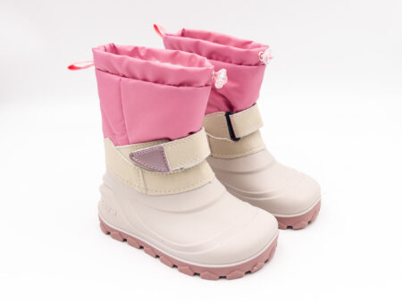 LURCHI detské barefoot snehule Jan – rose - pár detských zimných barefoot čižiem
