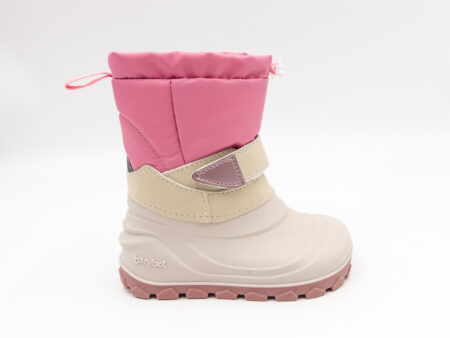LURCHI detské barefoot snehule Jan – rose - detské zateplené barefoot čižmy bočný pohľad